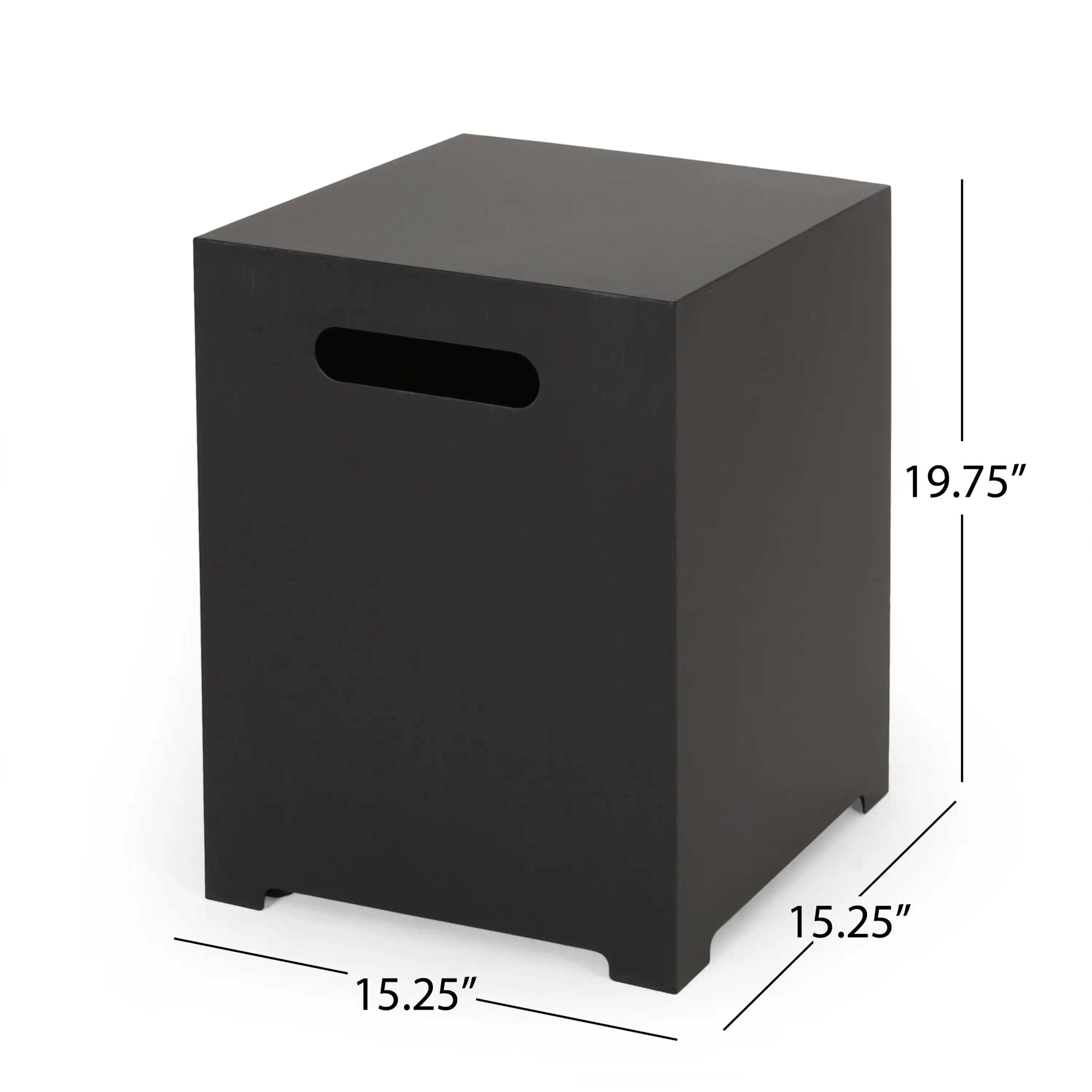 Metal Propane Tank Cover Side Table, 15.5