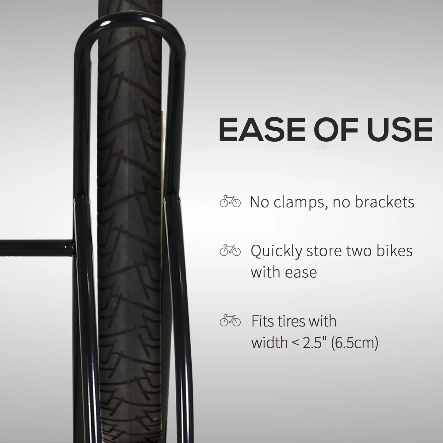 2 Bike Rack Floor Stand, Indoor Outdoor Bike Storage Holder Bike Parking Stands at Gallery Canada