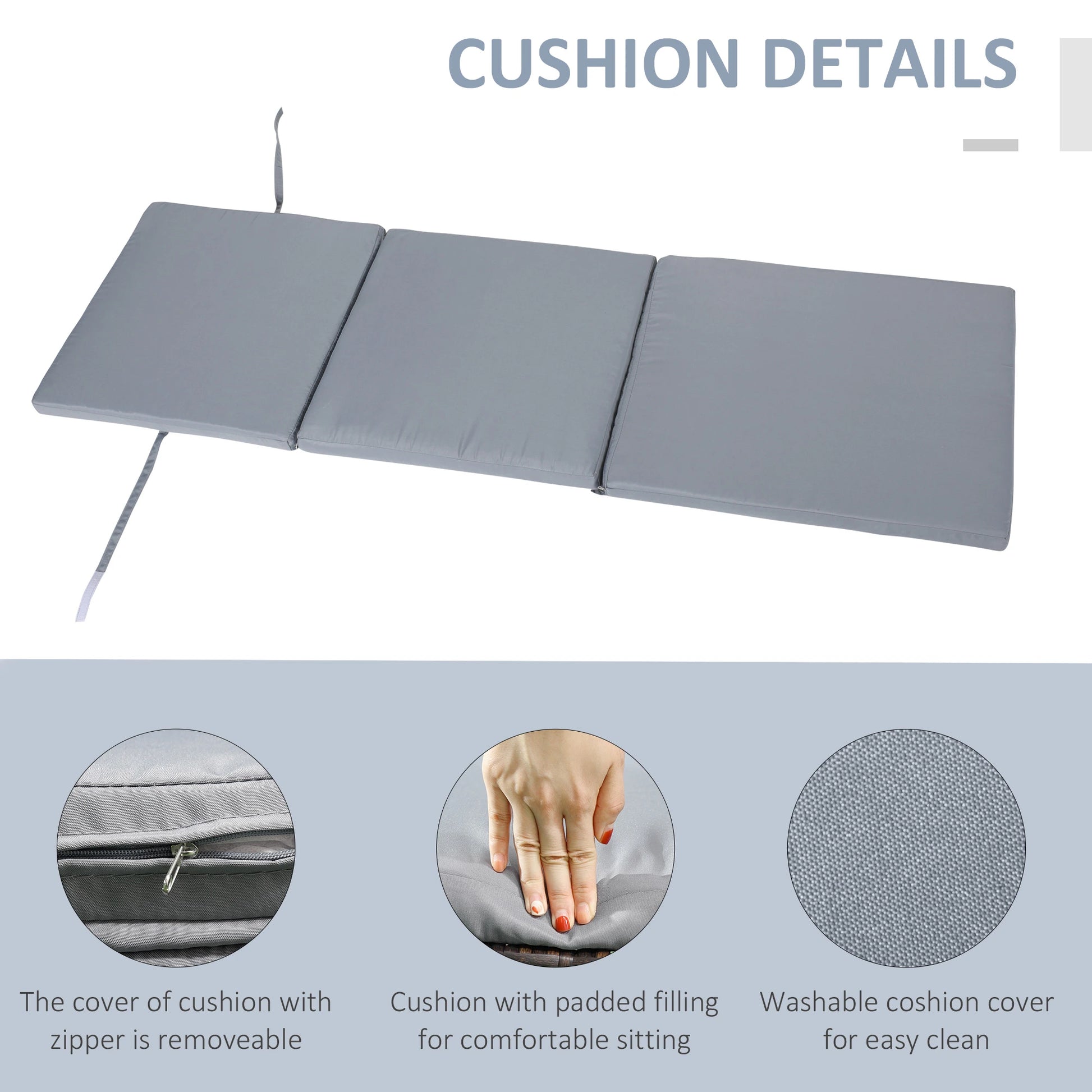 Wicker Patio Lounger, Outdoor S Shape Recliner, Adjustable Backrest, Grey Chaise Loungers at Gallery Canada