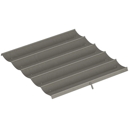 8.2' x 8.4' Retractable Pergola Canopy Replacement, Light Grey Gazebo Canopy Replacement at Gallery Canada