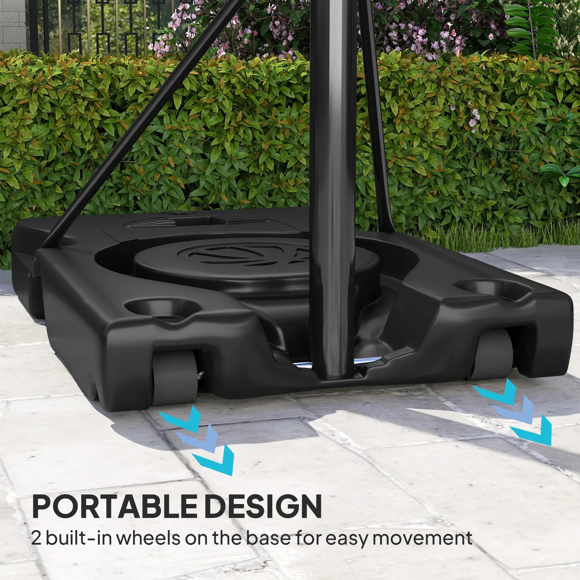 Portable Basketball Hoop, 4.4-10ft with Wheels and 44.5" Backboard, for Teenagers Youth Adults Basketball at Gallery Canada