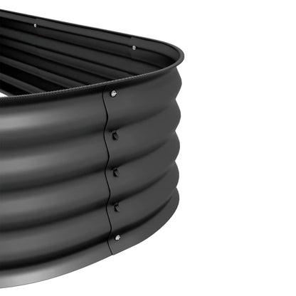 7.9 x 2 x 1ft Galvanized Raised Garden Bed, Metal Planter Box, Dark Grey Raised Garden Beds at Gallery Canada