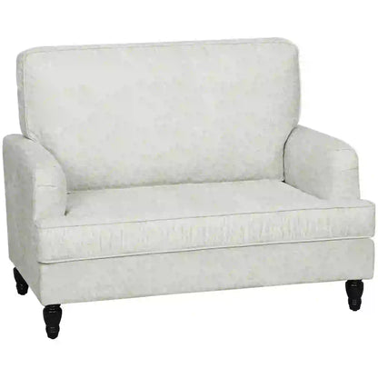 Modern Accent Chair, Leathaire Armchair, Cream White
