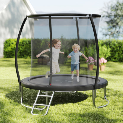 8FT Outdoor Heavy-Duty Trampoline, Black Trampolines at Gallery Canada