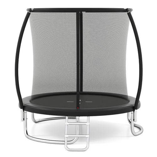 8FT Outdoor Heavy-Duty Trampoline, Black