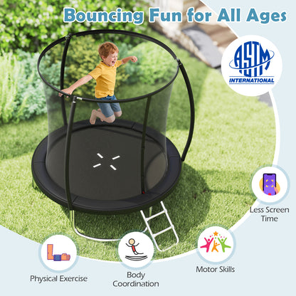 8FT Outdoor Heavy-Duty Trampoline, Black Trampolines at Gallery Canada