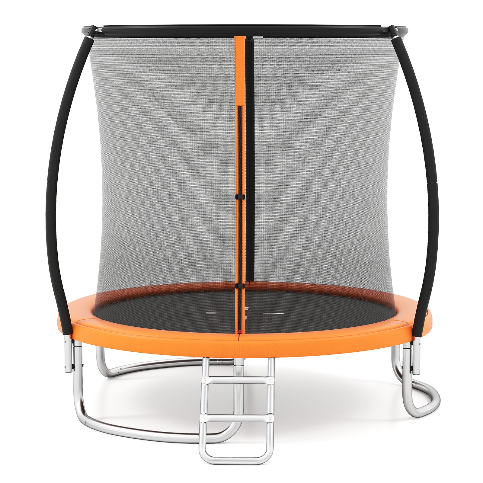 8FT Heavy-Duty Outdoor Trampoline, Orange Trampolines Orange at Gallery Canada