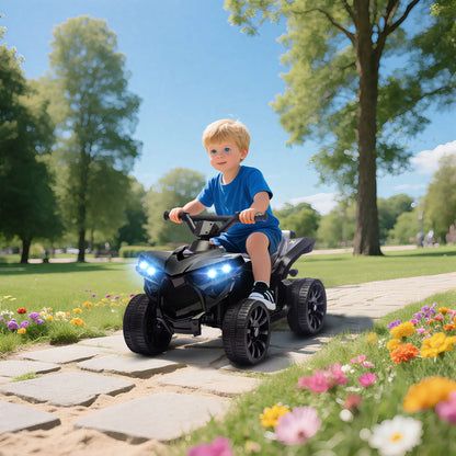 6V Kids ATV, 4 Wheeler Electric Ride on Car, for Ages 3-8, Black Electric Toy Cars at Gallery Canada