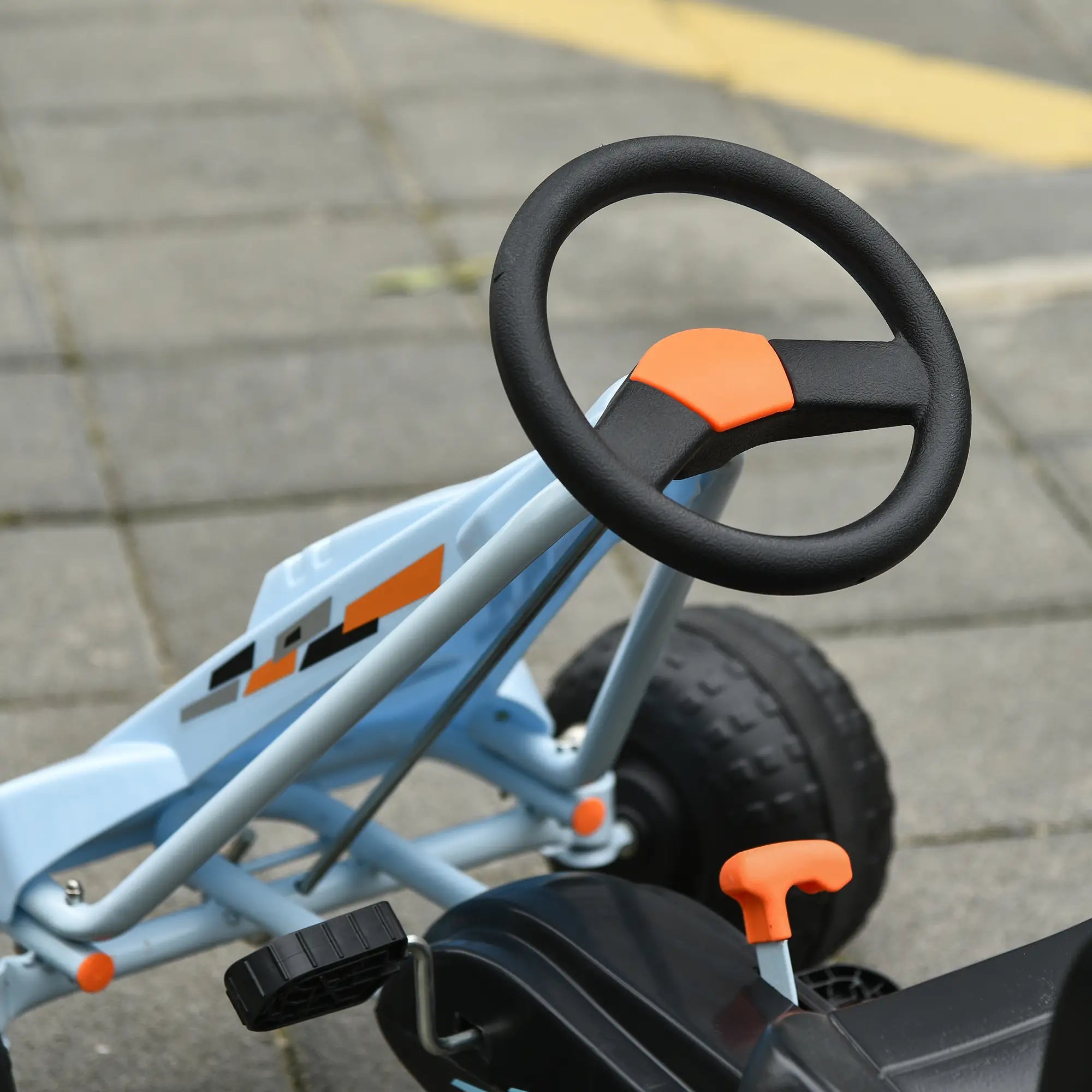 Kids Pedal Go Kart, 4 Wheel Ride on Car, Adjustable Seat, Handbrake, 3-6 Years Pedal Go Karts for Kids at Gallery Canada