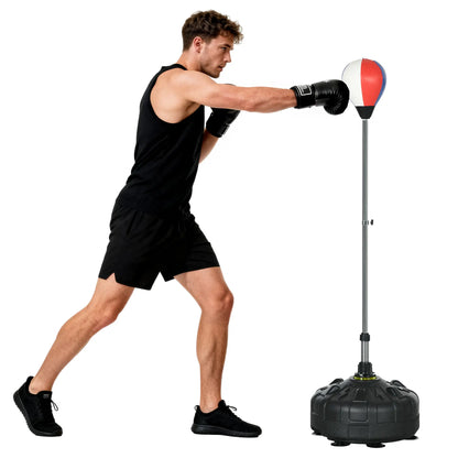 Reflex Bag, Speed Bag with Stand, 57.9"-65" Adjustable, Home Gym Boxing More-Strength Training Equipment at Gallery Canada