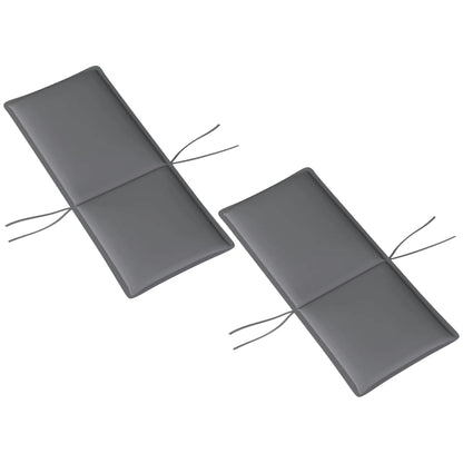 Outdoor Chair Cushions, Set of 2, High Back, UPF50+, Dark Grey Patio Chair Cushions Dark Grey at Gallery Canada