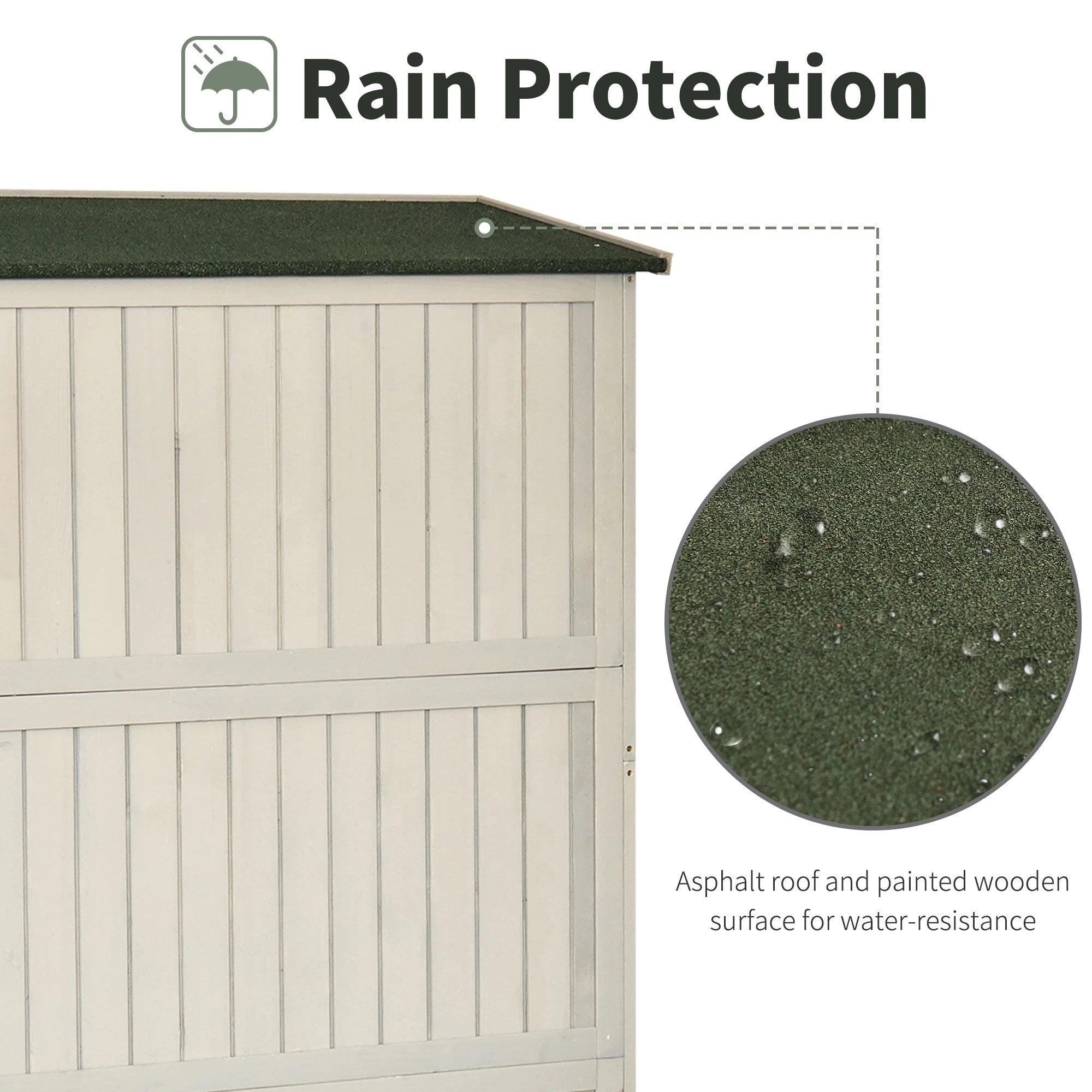 4x1.5ft Wooden Garden Storage Shed, Outdoor Tool Cabinet, Grey Sheds at Gallery Canada