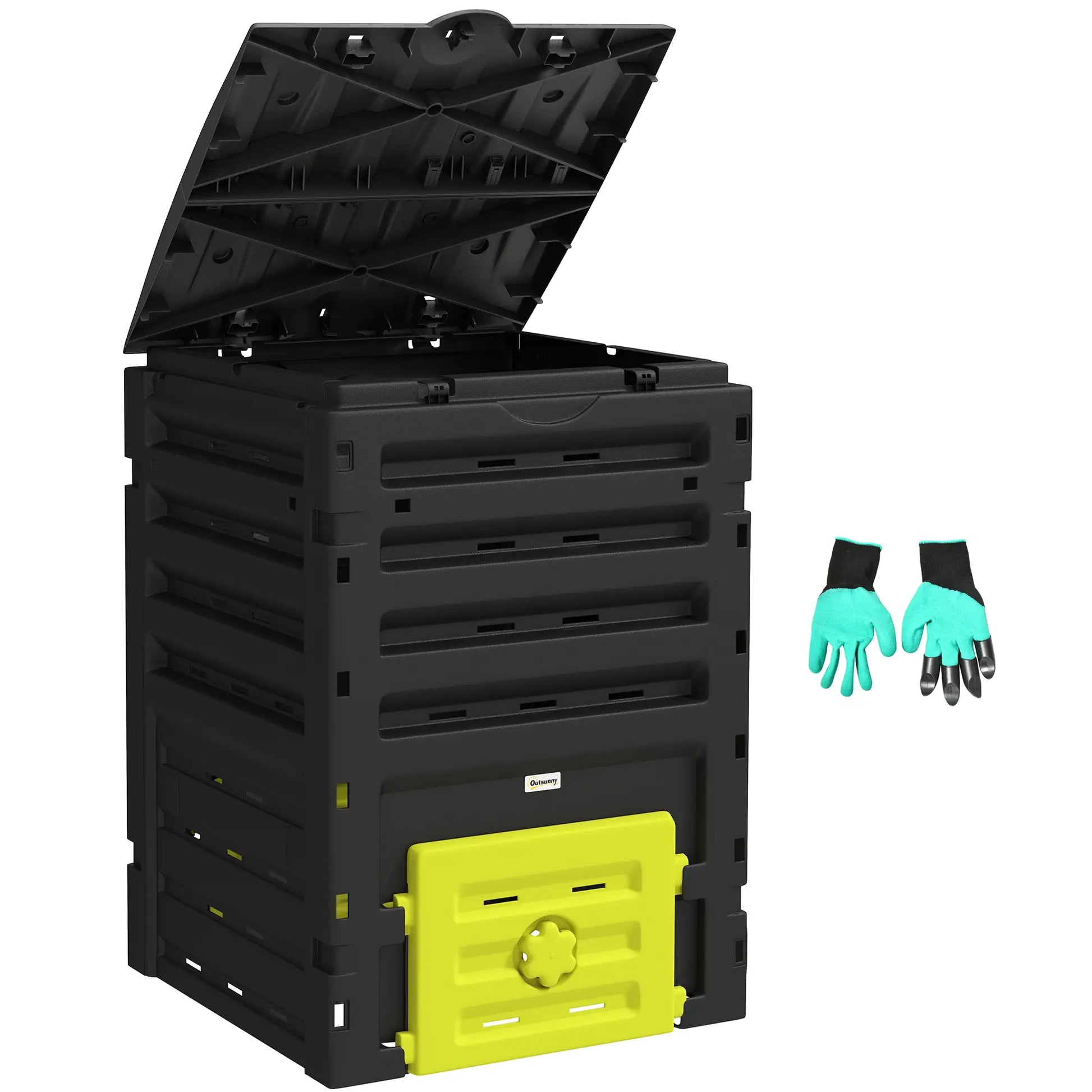 Compost Bin, Garden Composter, 120 Gallon (450L), Yellow Outdoor Compost Bin at Gallery Canada
