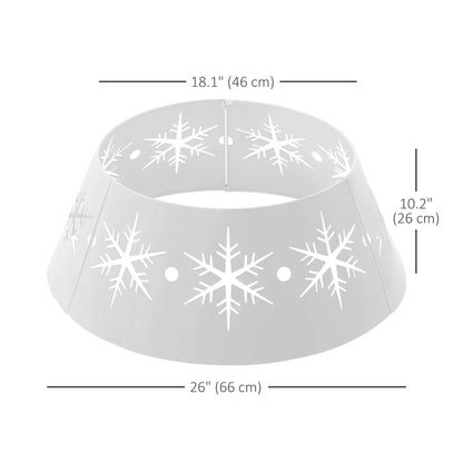 26" Christmas Tree Base Cover, Hollow Snowflake Patterns, White Christmas Trees at Gallery Canada