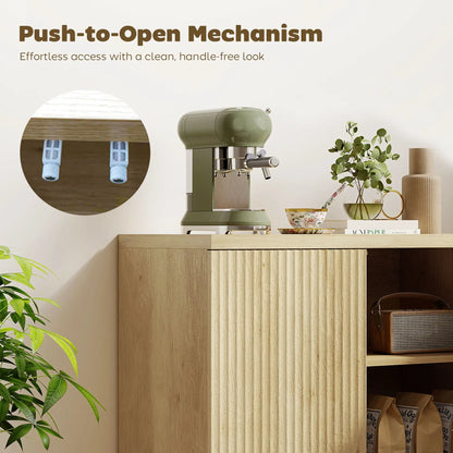 Sideboard Buffet Cabinet Set Of 2, Kitchen Cabinet, Oak Bar Cabinets at Gallery Canada