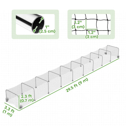 Extra Long Chicken Tunnel for Outside, 354" x 39" Galvanized Steel Chicken Run for 10-15 Chickens or Ducks Chicken Coops at Gallery Canada