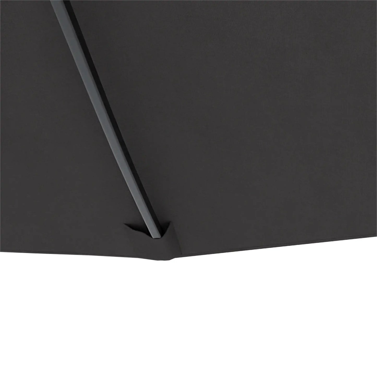 15' Double-Sided Patio Umbrella, Sun Shelter Canopy, Grey Sun Umbrellas at Gallery Canada