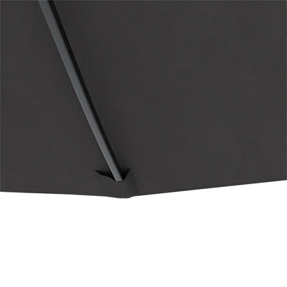 15' Double-Sided Patio Umbrella, Sun Shelter Canopy, Grey Sun Umbrellas at Gallery Canada
