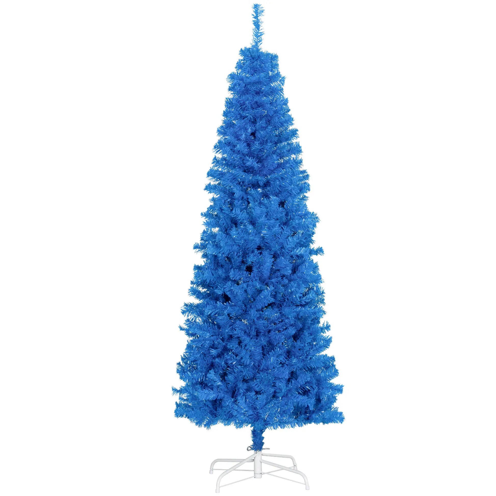 6FT Pencil Christmas Tree, Artificial, Automatic Open, Blue Pencil Christmas Trees at Gallery Canada