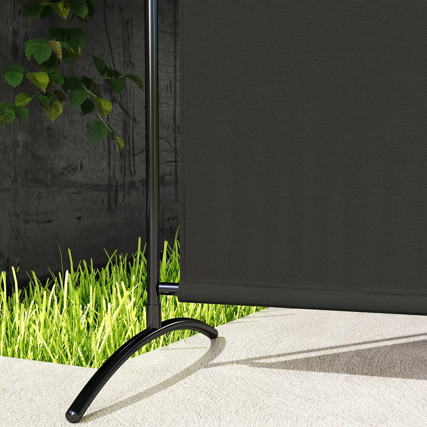 Single Panel Room Divider, UV30+ Privacy Screen, Indoor Outdoor, Black Side Awnings at Gallery Canada