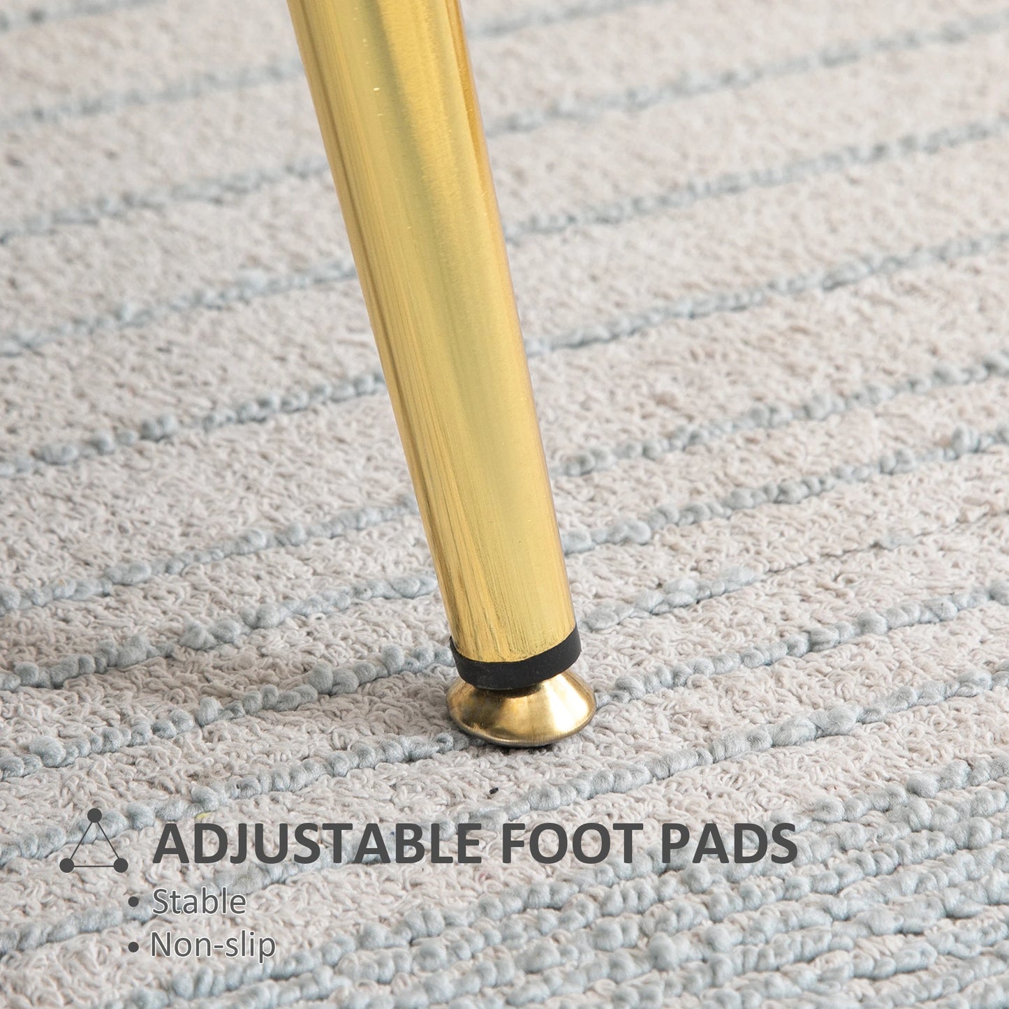 Modern Velvet Accent Chair, Gold Metal Legs, 1-Piece, Yellow Accent Chairs at Gallery Canada