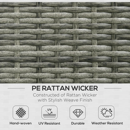 6-Piece Outdoor PE Rattan Sofa Set, Thick Cushions, Glass Top Table, Mixed, Grey Patio Furniture Sets at Gallery Canada