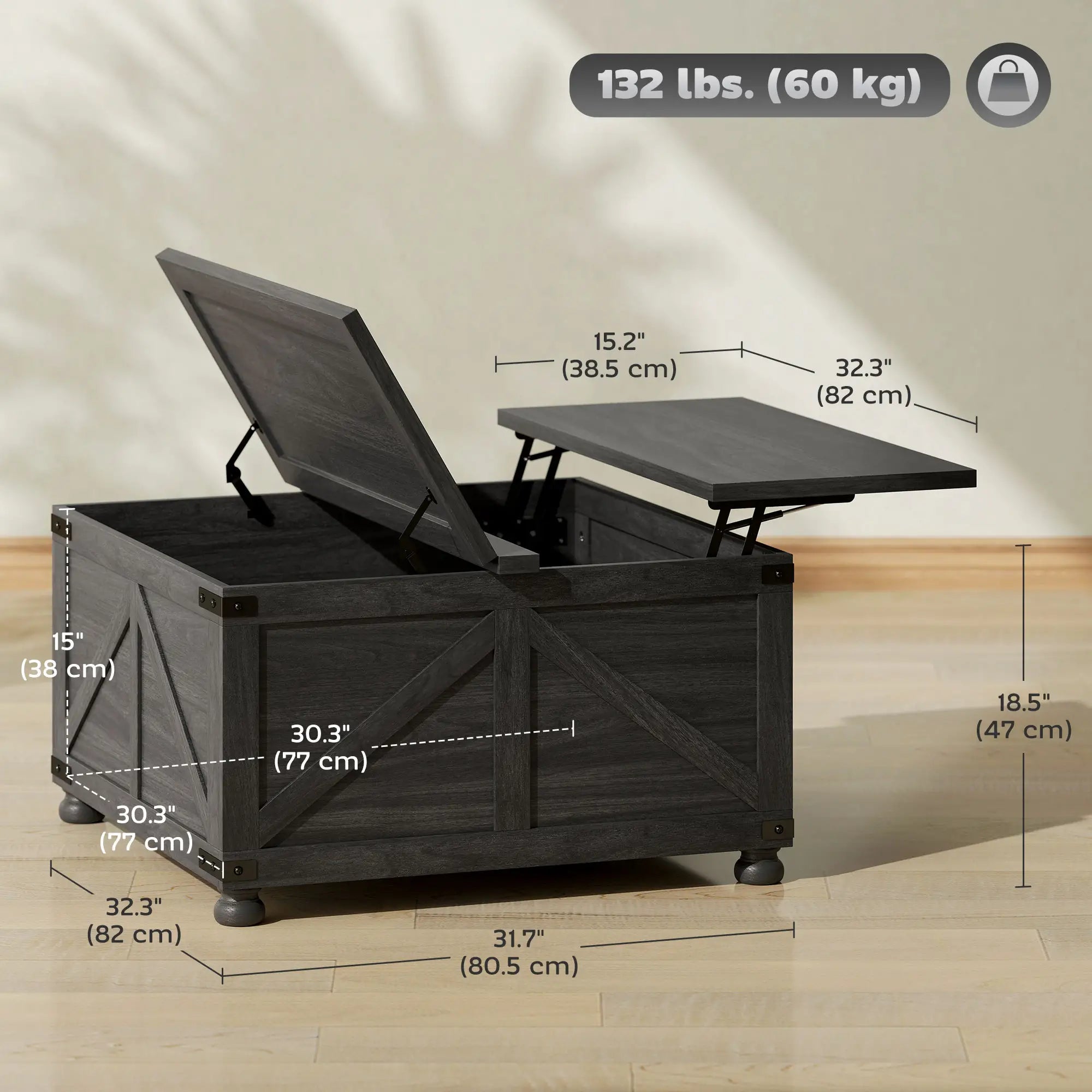 Lift Top Coffee Table, 32