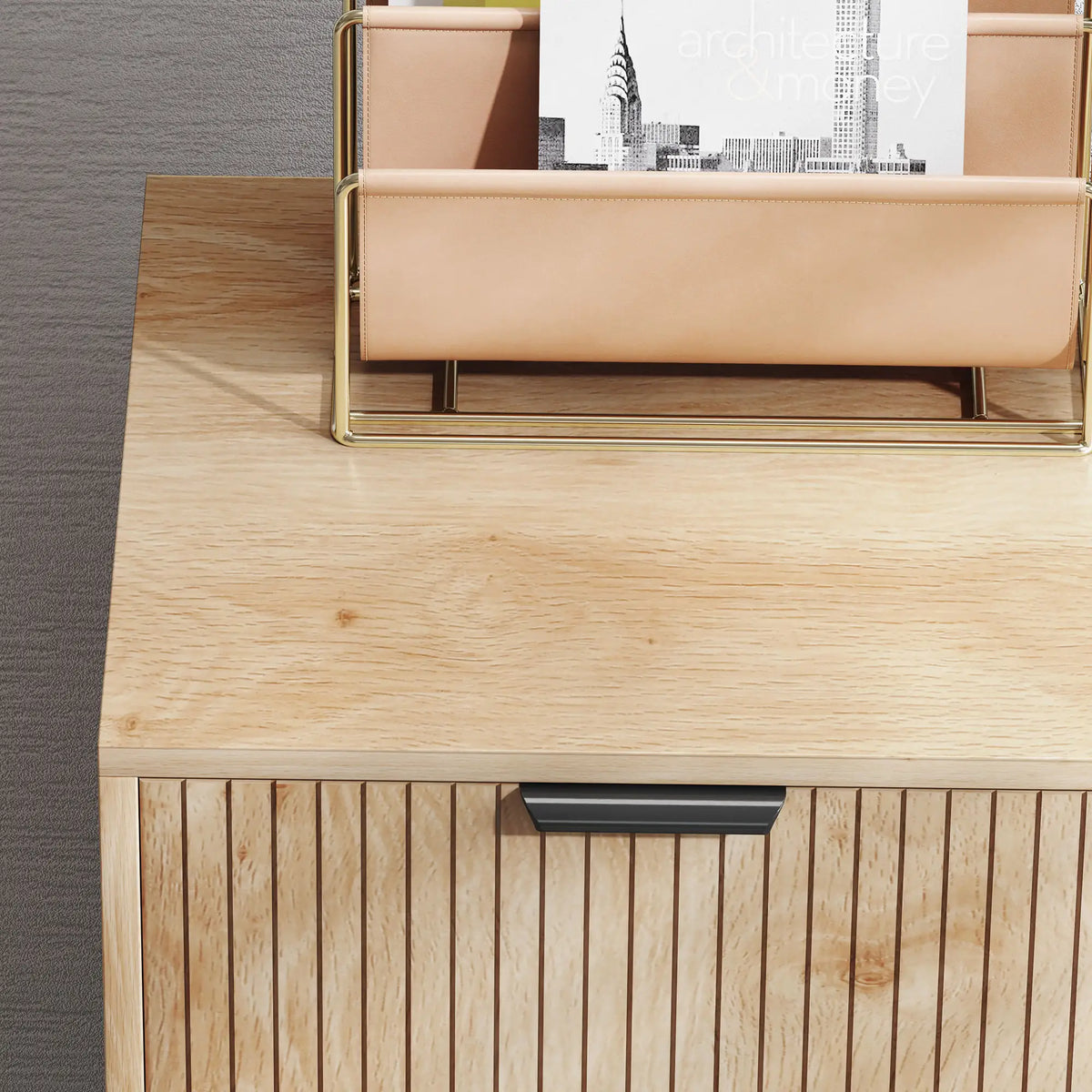 Accent Cabinet with Doors, Adjustable Shelf, Wood Legs, Oak Storage Cabinets at Gallery Canada
