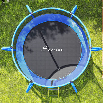 8ft Trampoline, ASTM Certified, Circular Base, Enclosure Net, Ladder Trampolines at Gallery Canada