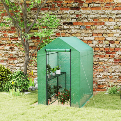 Walk-in Greenhouse, 73" x 47" x 75", Portable Plant House, Green Walk In Greenhouses at Gallery Canada