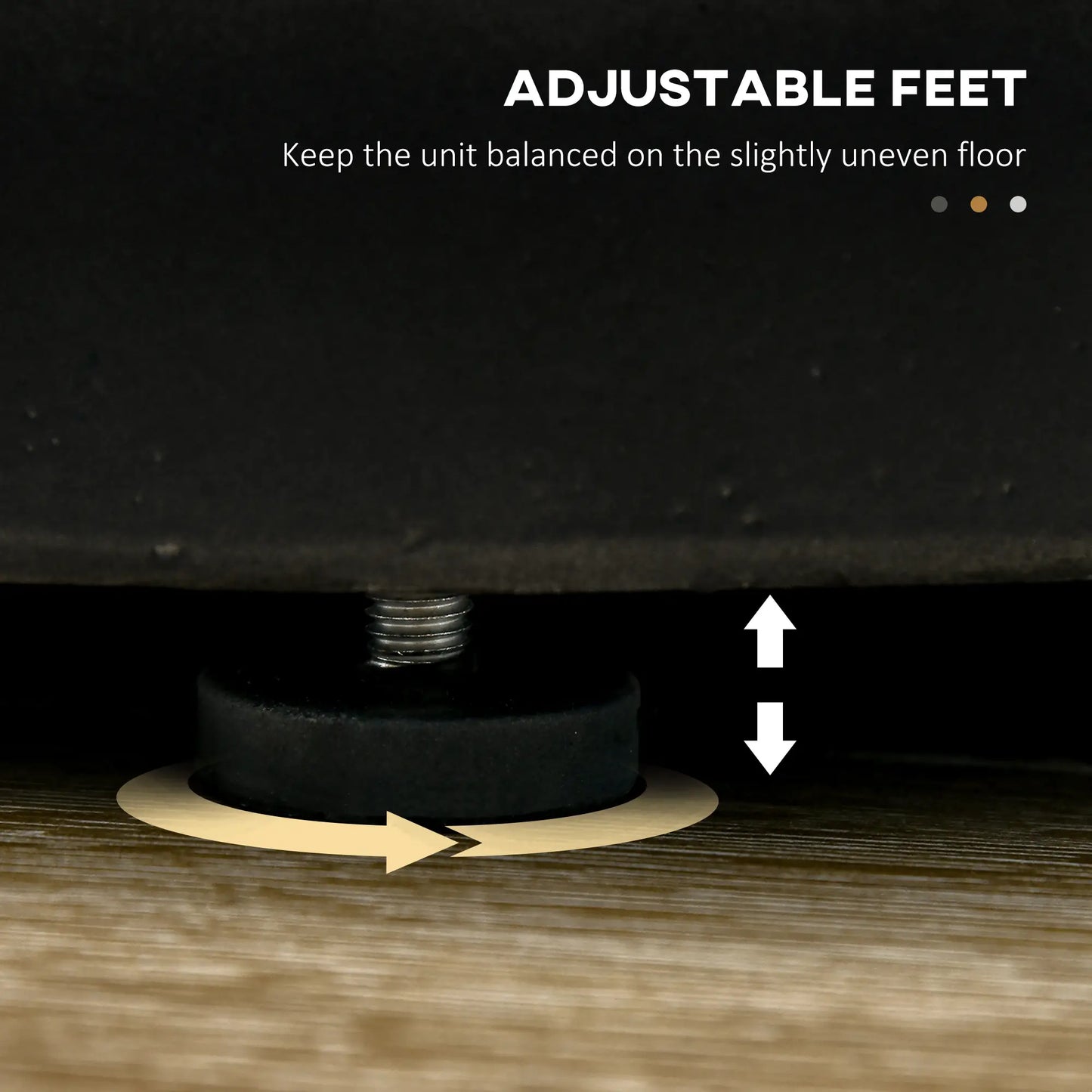 Terrazzo Finish Side Table, 17" Round, Charcoal Grey Side Tables at Gallery Canada