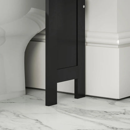 Modern Over Toilet Storage, Bathroom Cabinet with Shelves, Double Door, Black Bathroom Cabinets at Gallery Canada