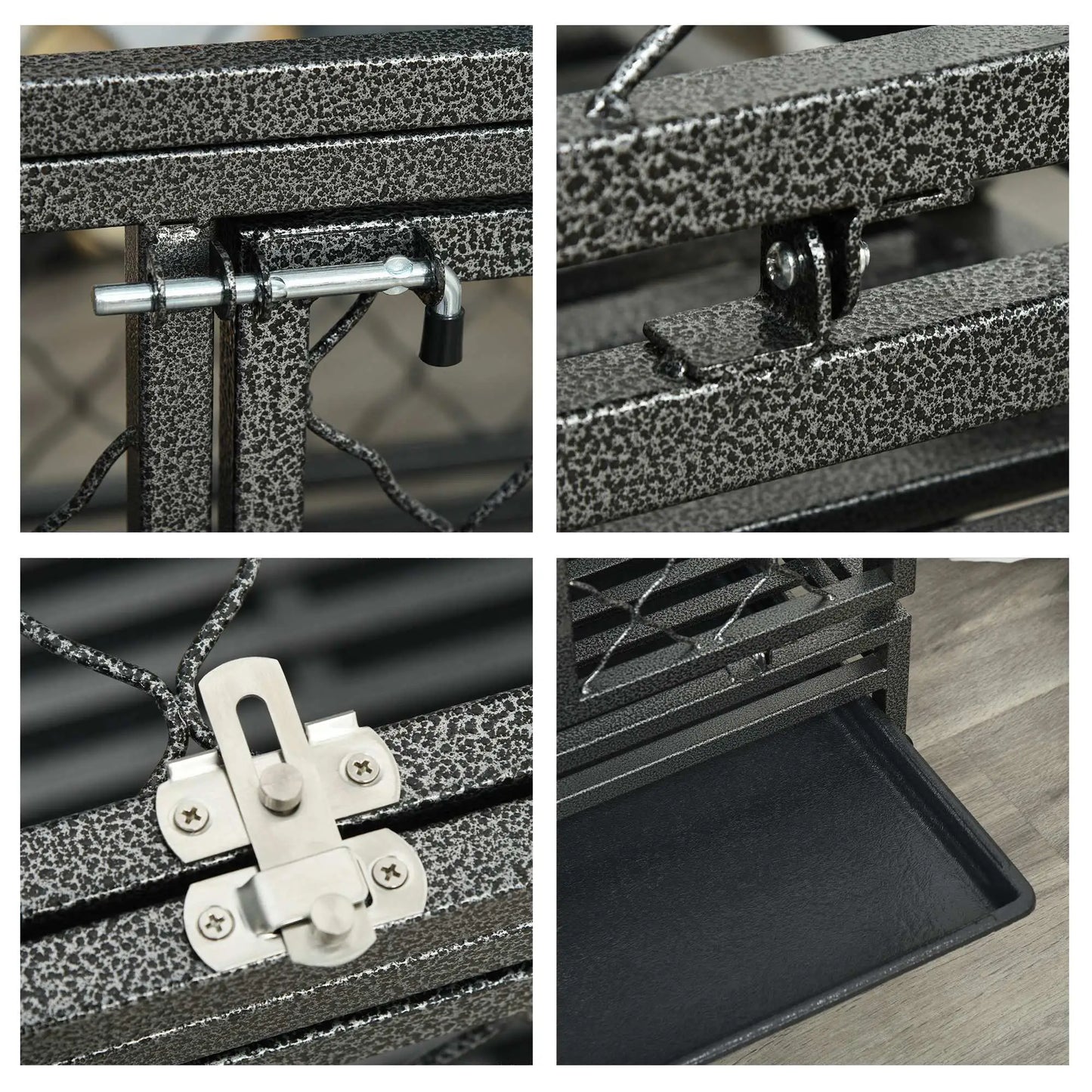 Heavy Duty Dog Crate With Wheels, Openable Top, Removable Tray, 36.4" x 24.4" x 31.1" Houses, Kennels & Pens at Gallery Canada