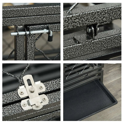 Heavy Duty Dog Crate With Wheels, Openable Top, Removable Tray, 36.4" x 24.4" x 31.1" Houses, Kennels & Pens at Gallery Canada