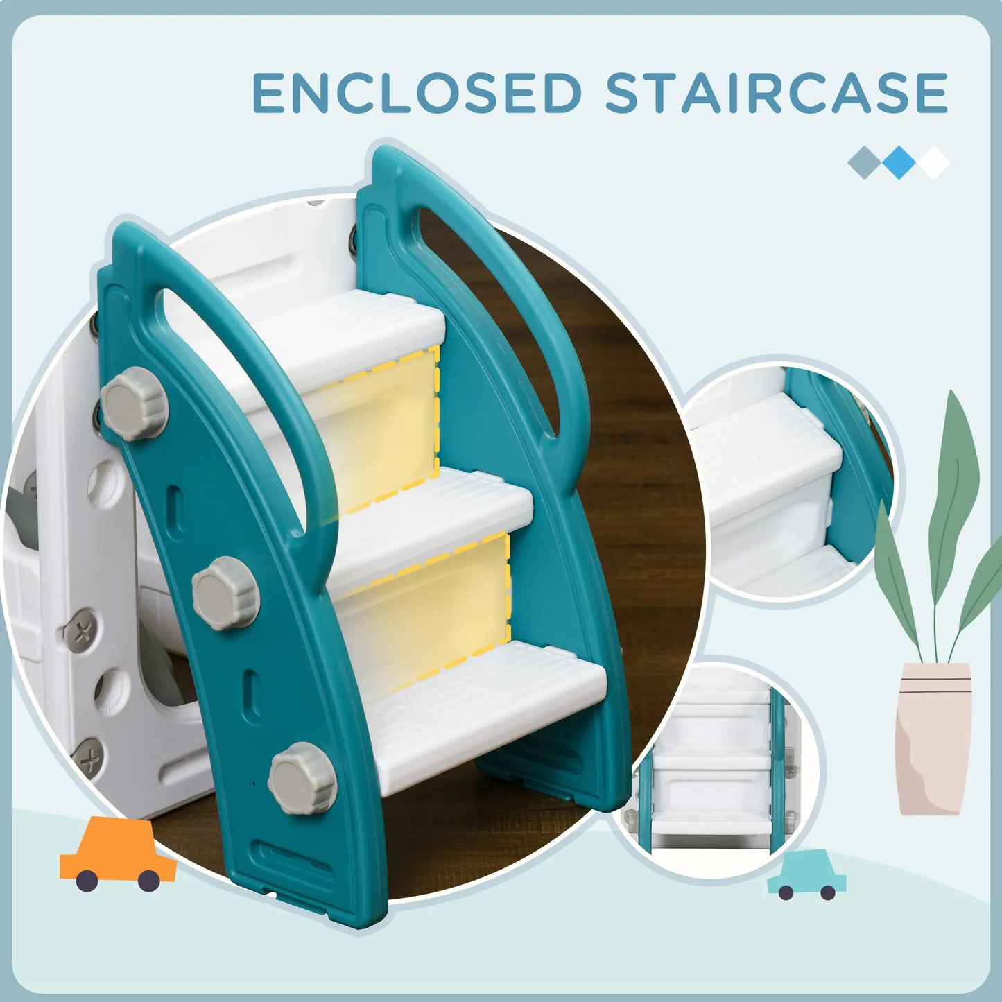 7 in 1 Toddler Slide, Basketball Hoop, Climber, Telescope, Yellow Gym Sets & Swings at Gallery Canada