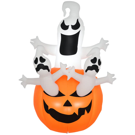 6FT Halloween Inflatable Jack-O-Lantern, Ghosts, LED Lights Halloween Decorations Orange, Black at Gallery Canada