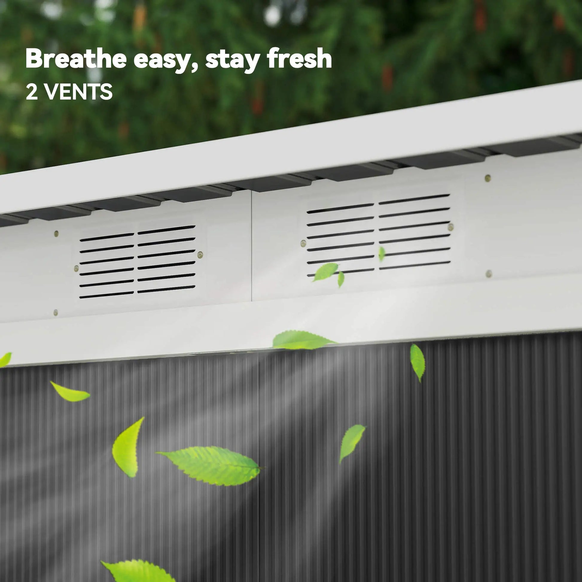 9x4 Outdoor Storage Shed, Galvanized Steel, Dark Grey Sheds at Gallery Canada