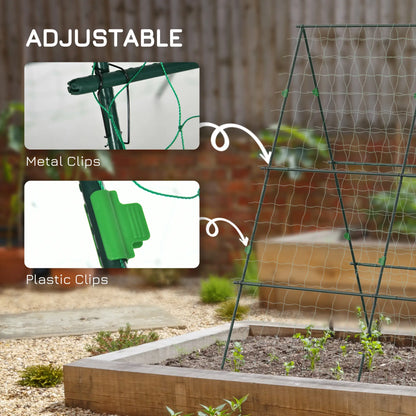 Metal Cucumber Trellis With Netting, A Frame Tomato Support, Green Plant Stands at Gallery Canada