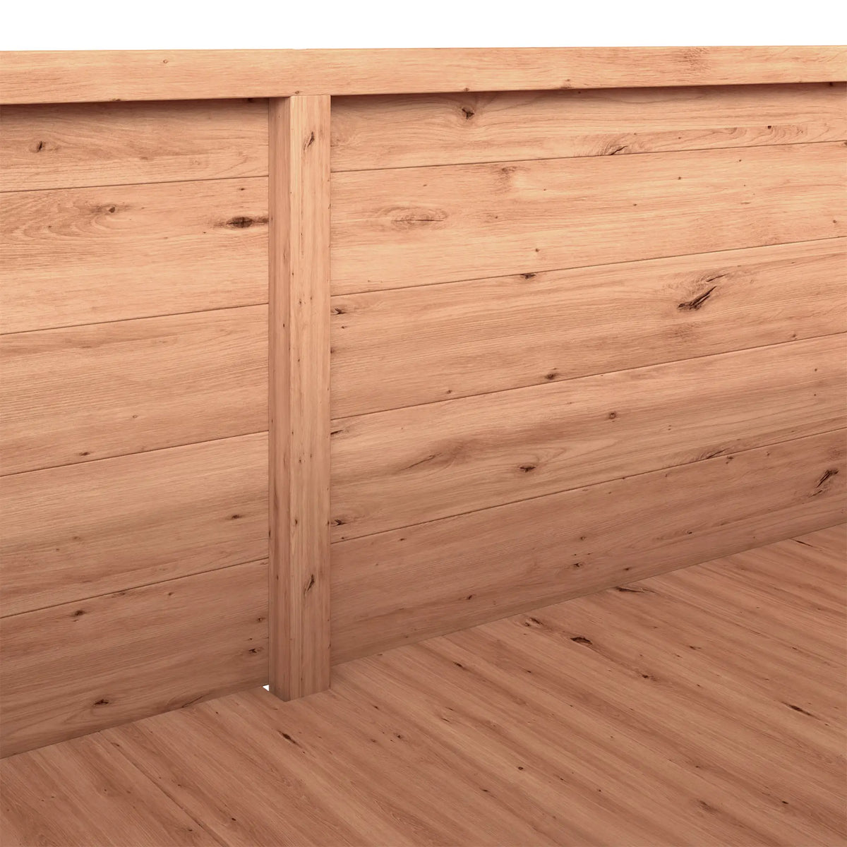 Lit de jardin surélevé en bois avec treillis et toit suspendu, orange