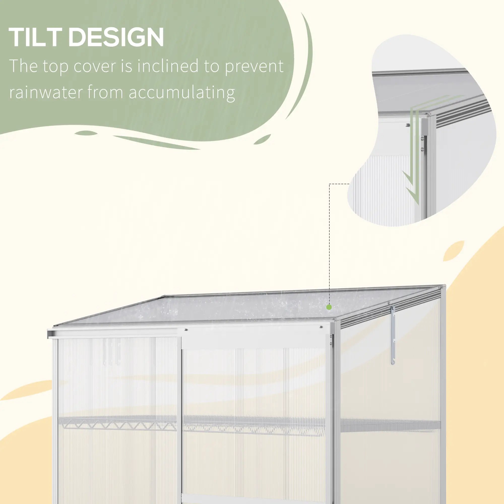 Aluminum Cold Frame Greenhouse, Openable Top, 2 Shelves, Indoor Outdoor Greenhouses at Gallery Canada