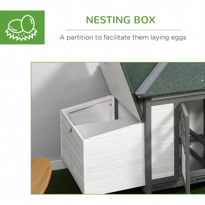 77 Chicken Coop, Rabbit Hutch, Poultry Cage, Dark Gray, White Chicken Coops at Gallery Canada