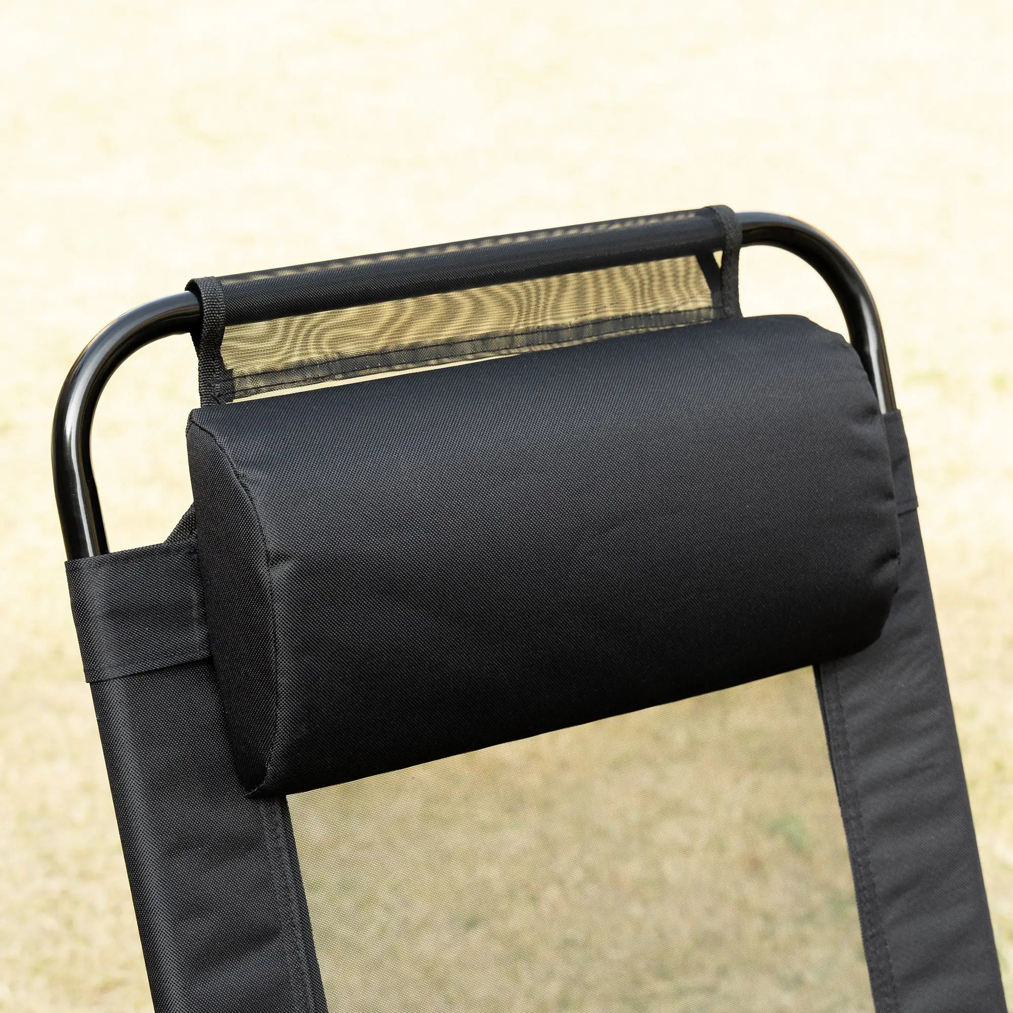 Double Camping Chairs, Foldable, Reclining, Headrest, Black Patio Chairs at Gallery Canada