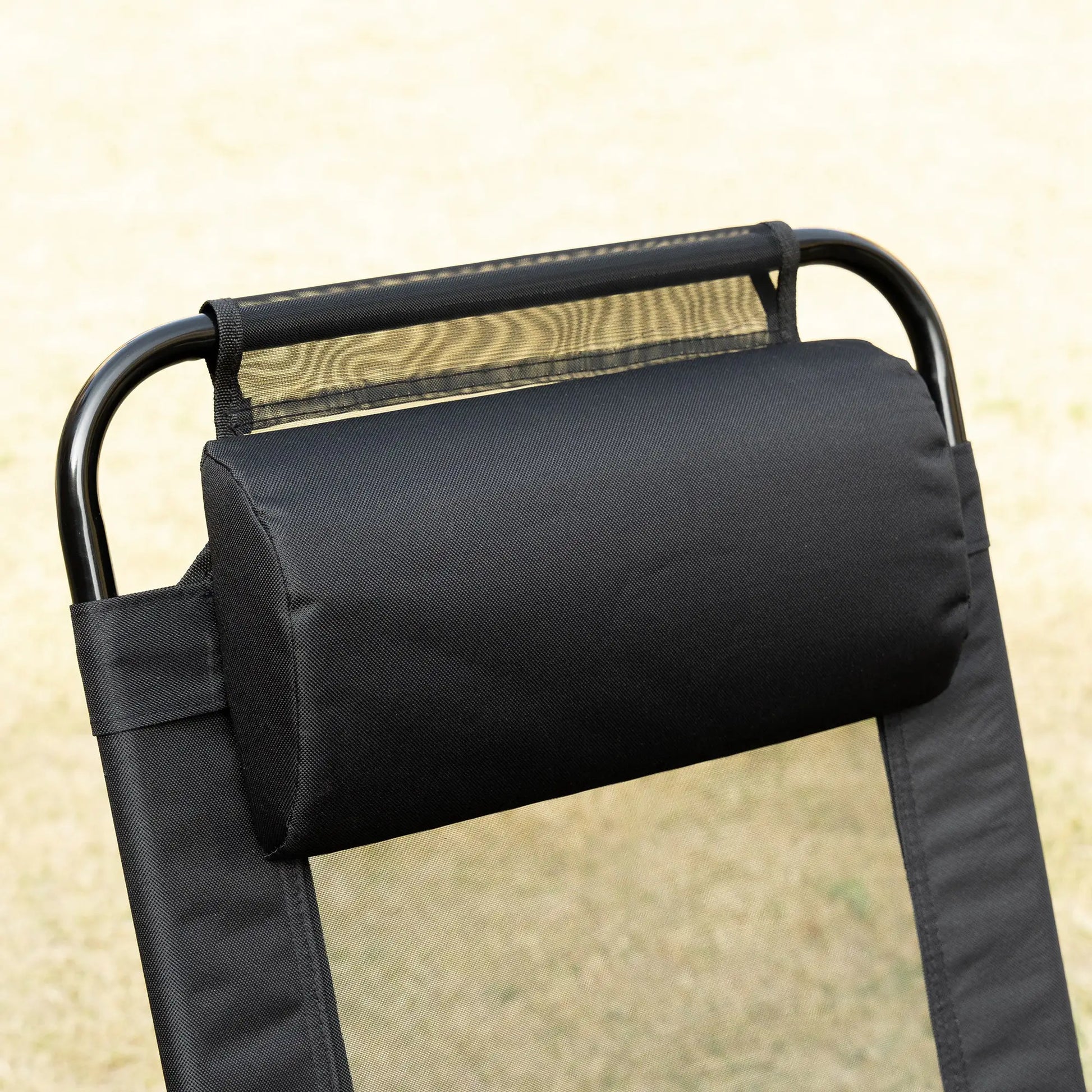 Double Camping Chairs, Foldable, Reclining, Headrest, Black Patio Chairs at Gallery Canada