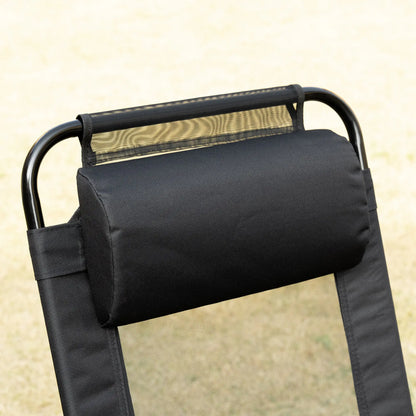 Double Camping Chairs, Foldable, Reclining, Headrest, Black Patio Chairs at Gallery Canada