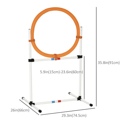 Dog Agility Training Equipment, Tire Jump Ring, Hurdle Bar, Easy Setup, Storage Bag Dog Agility Training Equipment at Gallery Canada
