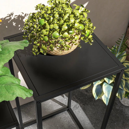 Set of 2 Plant Stands, Decorative Flower Display Holder for Living Room Balcony Plant Stands at Gallery Canada