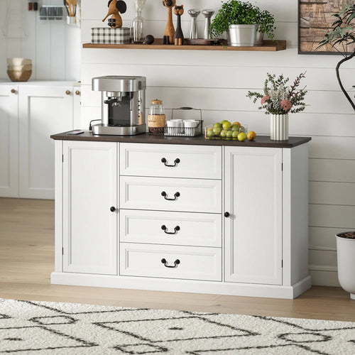 Farmhouse Sideboard with Charging Station, 58