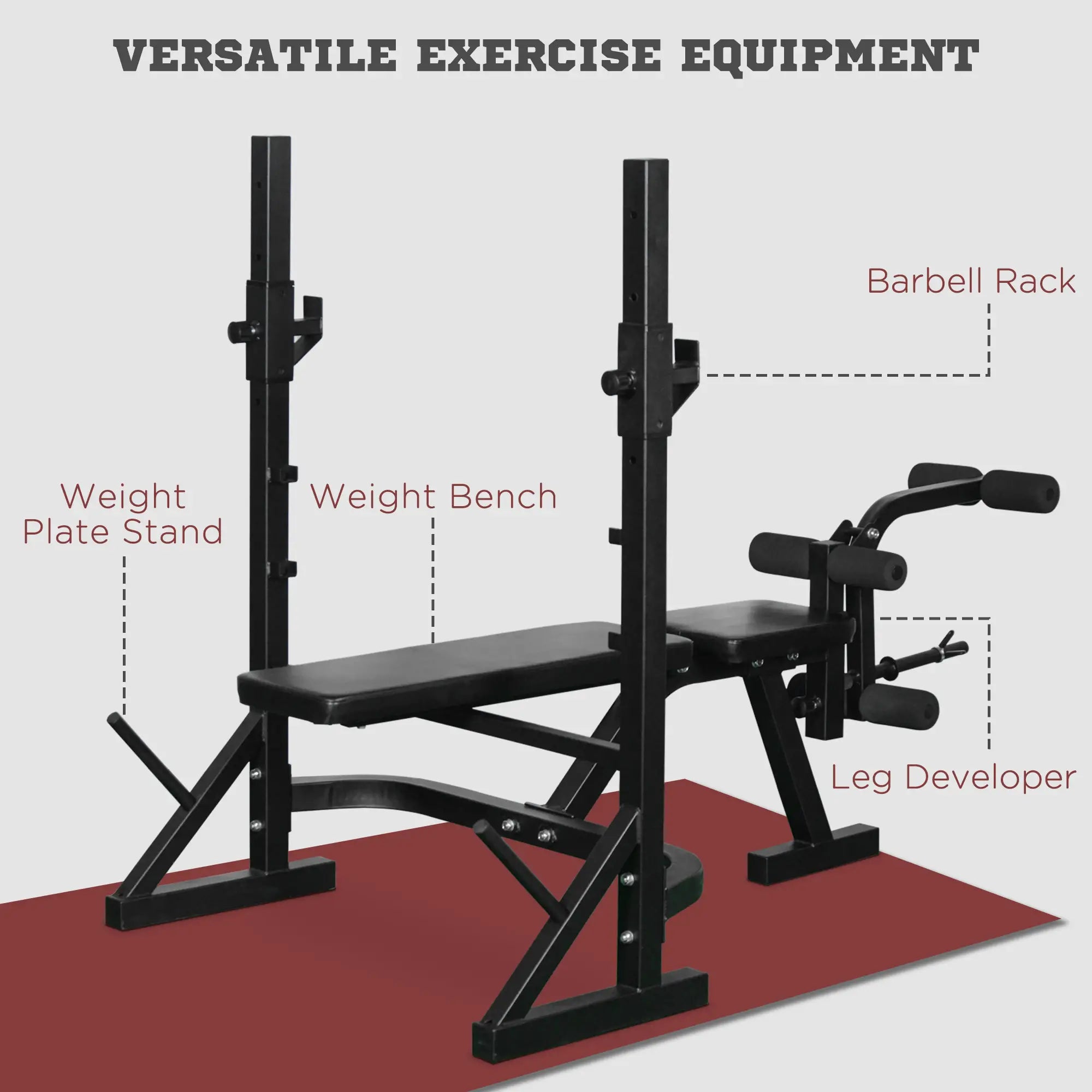 Weight Bench, Flat Incline Decline, Squat Racks, Leg Developer, Plate Stand Weight Benches at Gallery Canada