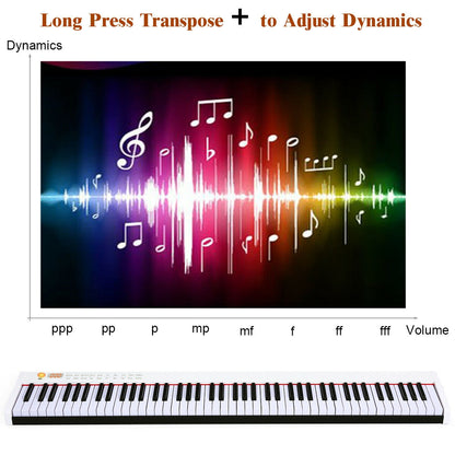 BX-II 88-Key Portable Digital Piano, White