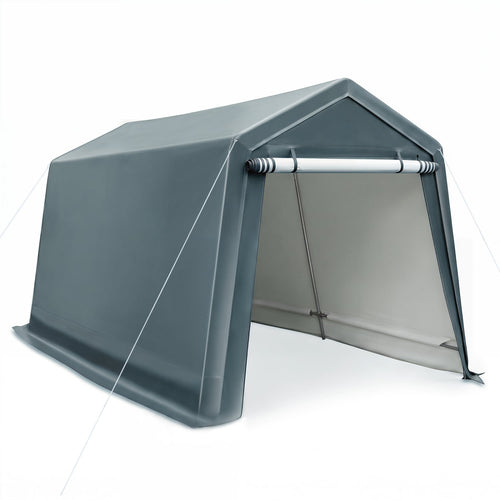 8.3x14 Ft Outdoor Storage Shed, Green